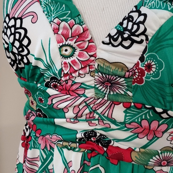 XOXO Floral Flutter Sleeve Dress - Picture 2 of 5